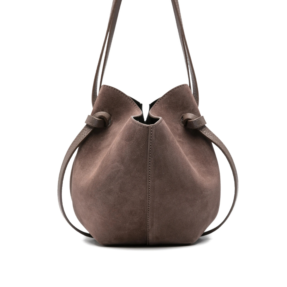 [YUZEFI] Shoulder bag FW26 MOCHI SUEDE NUTME