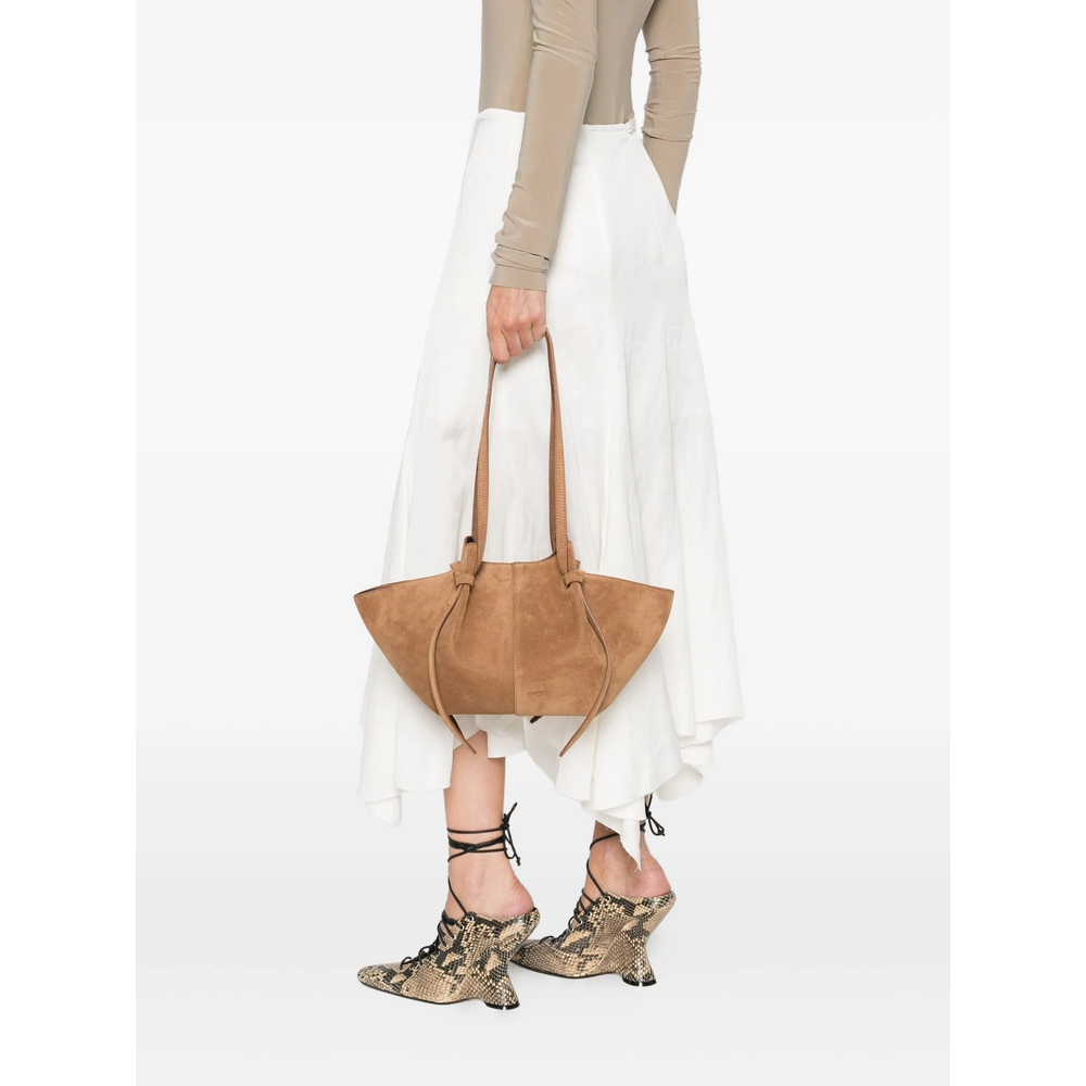 [YUZEFI] Shoulder bag FW26 MOCHI SUEDE COGNA