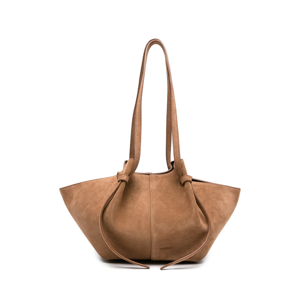 [YUZEFI] Shoulder bag FW26 MOCHI SUEDE COGNA