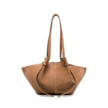 [YUZEFI] Shoulder bag FW26 MOCHI SUEDE COGNA