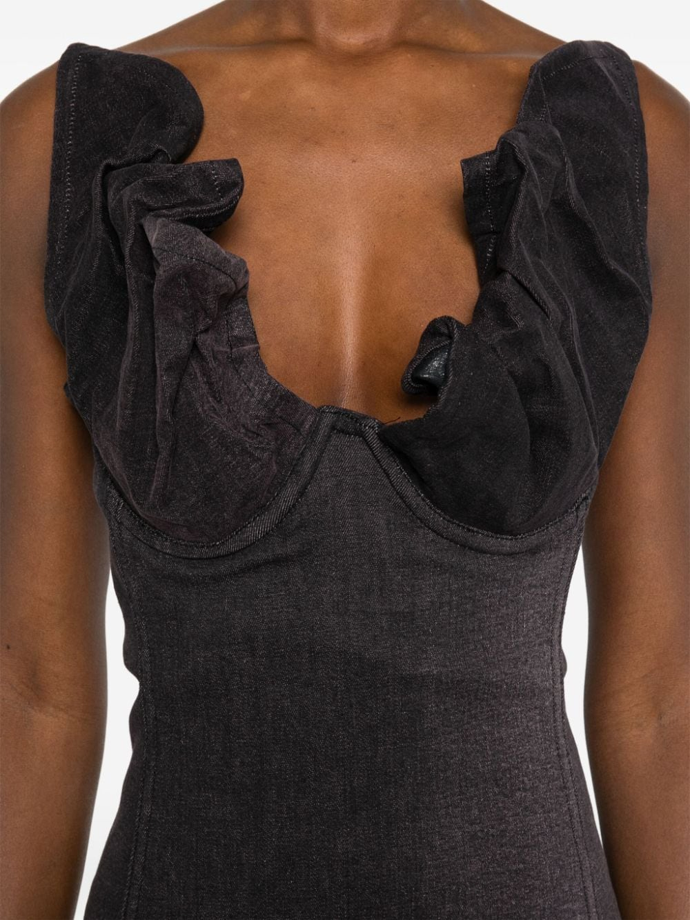 [YPROJECT] Sleeveless dress SS24 107DR002BLACKPURPLE