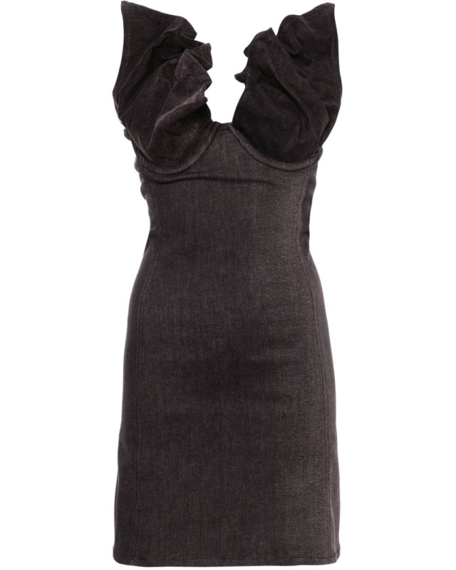 [YPROJECT] Sleeveless dress SS24 107DR002BLACKPURPLE