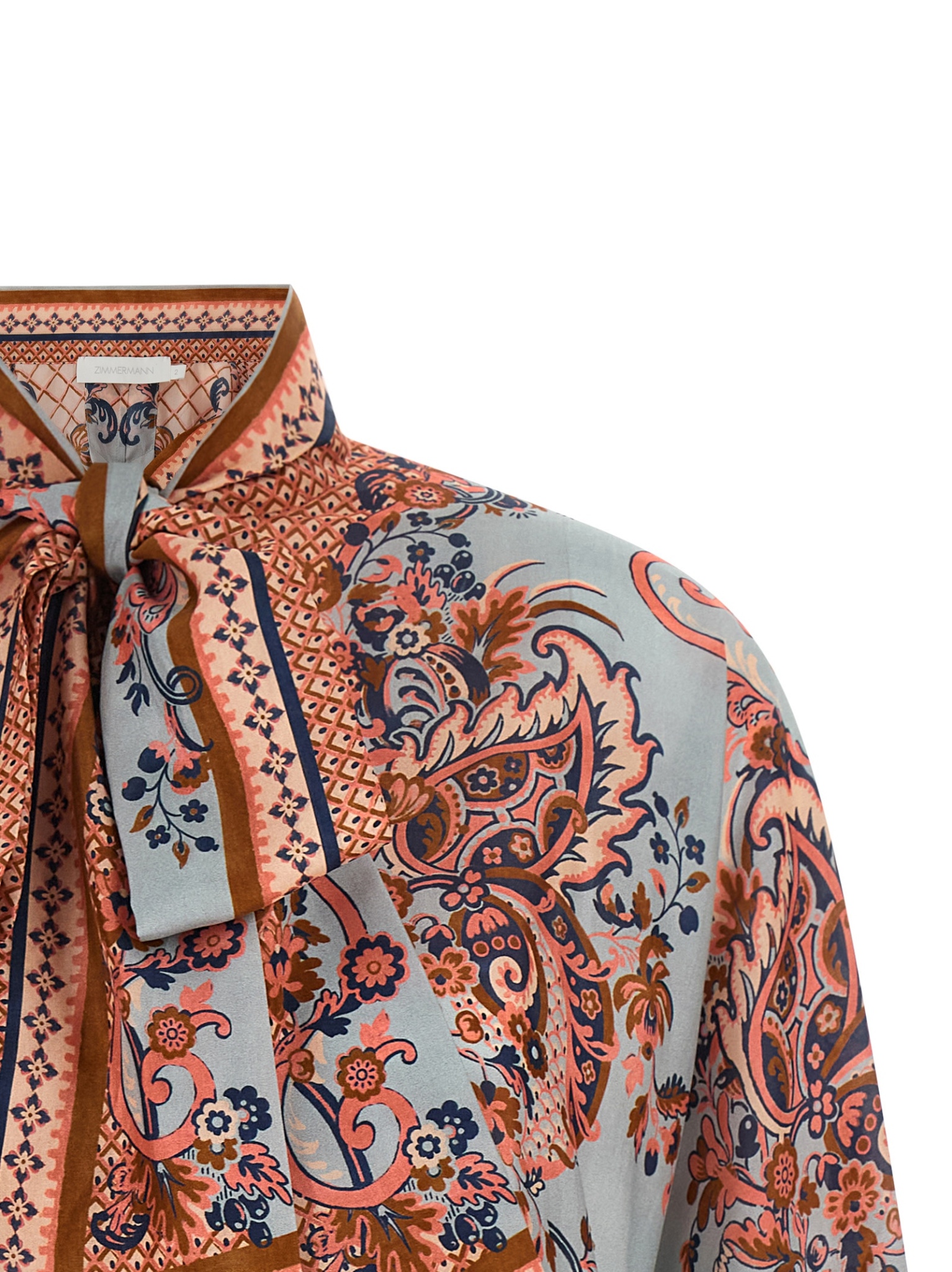 [Zimmermann] Shirts Long Sleeve FW26 4461TSS261BLUPF