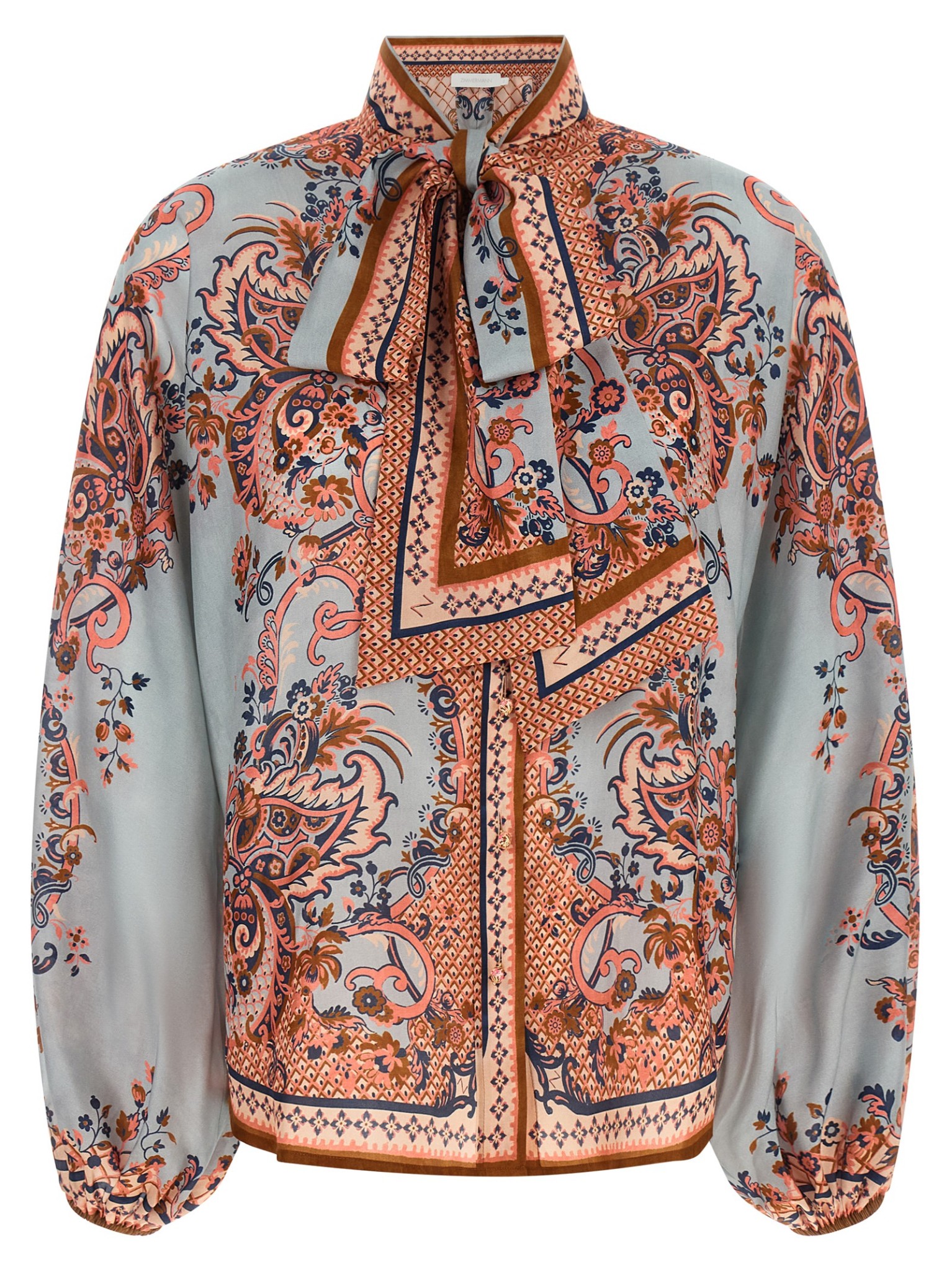 [Zimmermann] Shirts Long Sleeve FW26 4461TSS261BLUPF