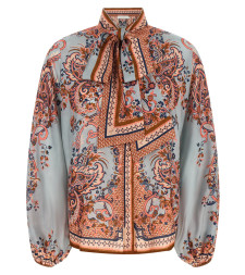 [Zimmermann] Shirts Long Sleeve FW26 4461TSS261BLUPF