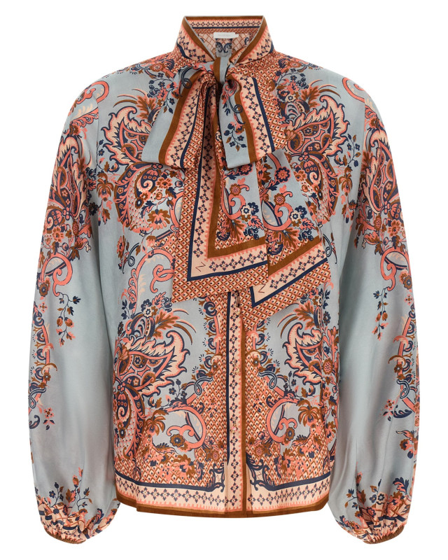 [Zimmermann] Shirts Long Sleeve FW26 4461TSS261BLUPF