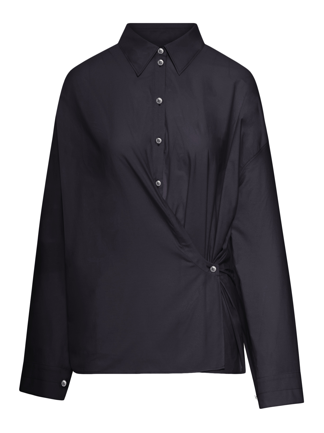 [LEMAIRE] Shirts Long Sleeve FW26 SH1141LF1500BK998 SQUID INK
