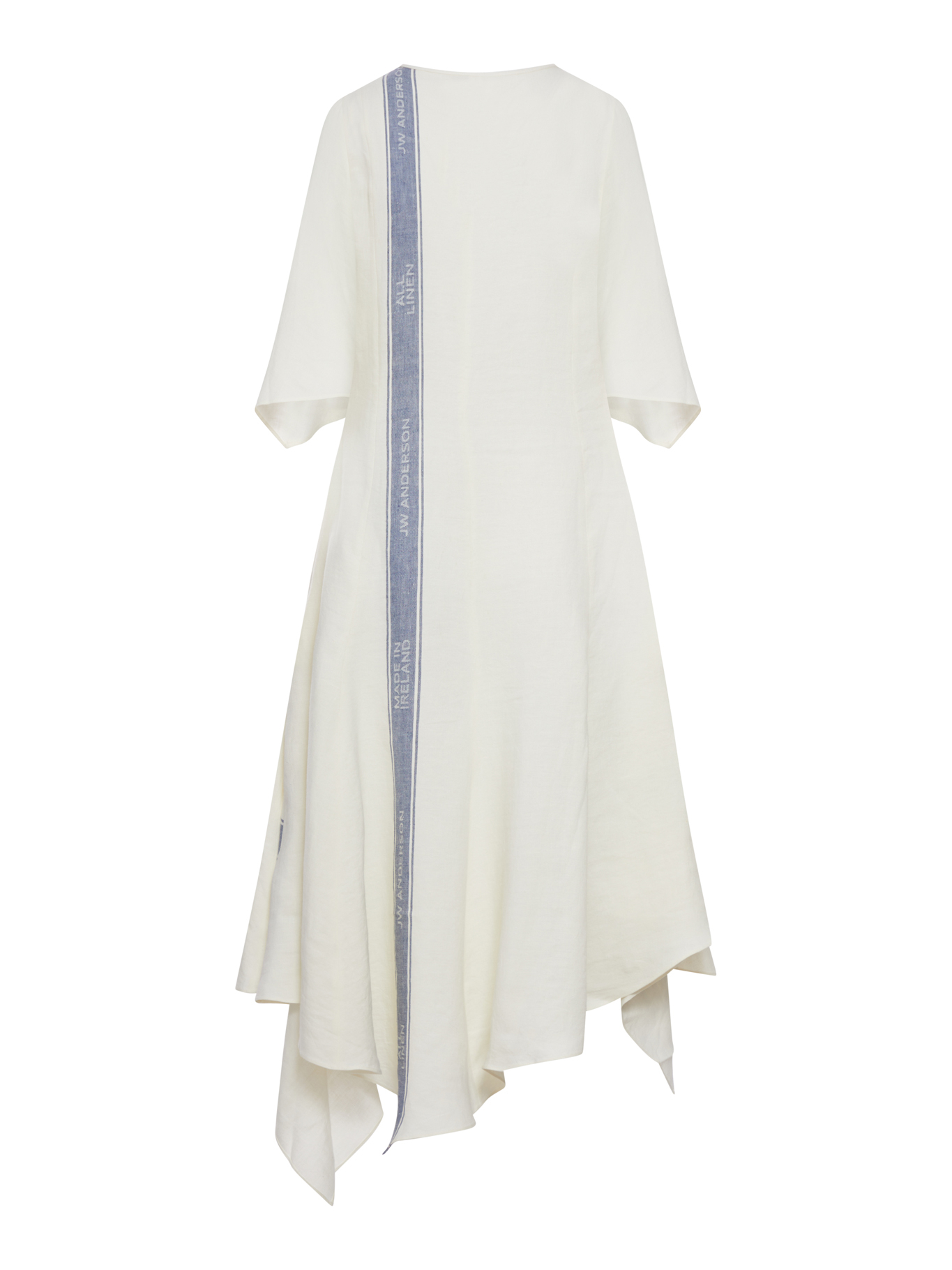 [J.W.Anderson] Long sleeve dress SS26 DR0524PG1898614 OFF WHITE BLUE