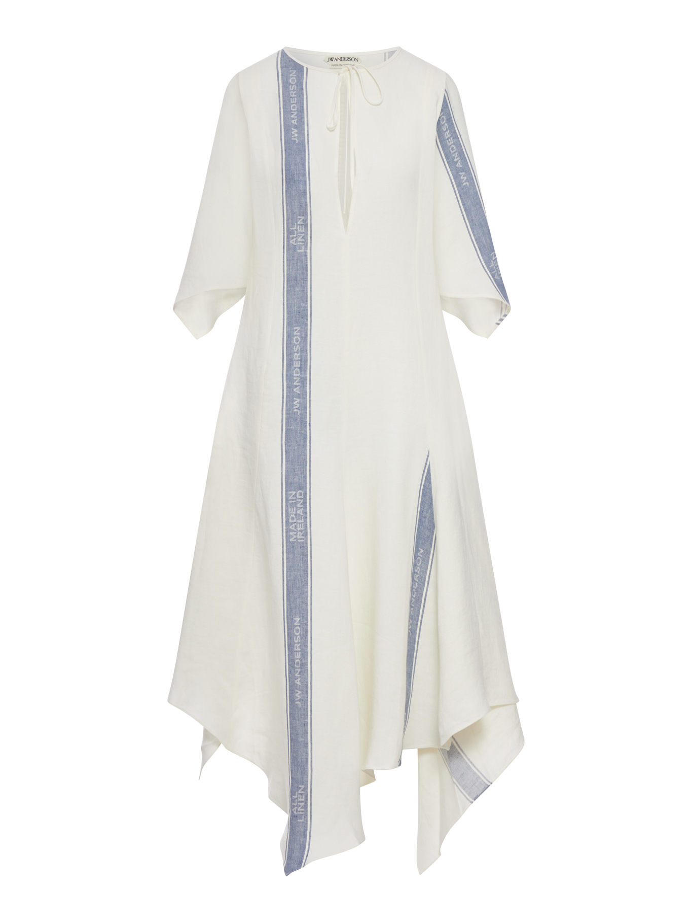 [J.W.Anderson] Long sleeve dress SS26 DR0524PG1898614 OFF WHITE BLUE