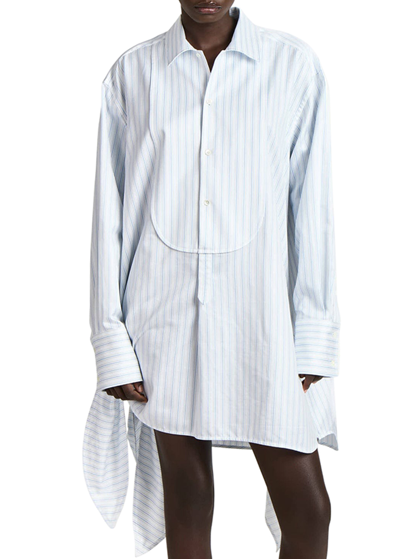[J.W.Anderson] Long sleeve dress SS26 DR0500PG1892023 WHITE BLUE