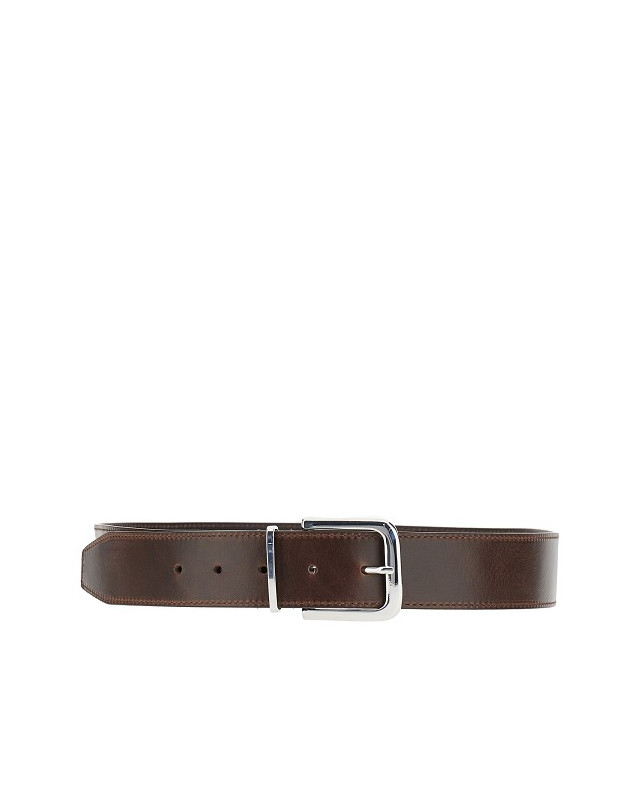 [THE FRANKIE SHOP] Belt SS26 BEFS21157290.BROWN SILVER-BROWN SILVER