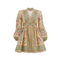 [Zimmermann] Long sleeve dress FW26 0932DSS264SATF