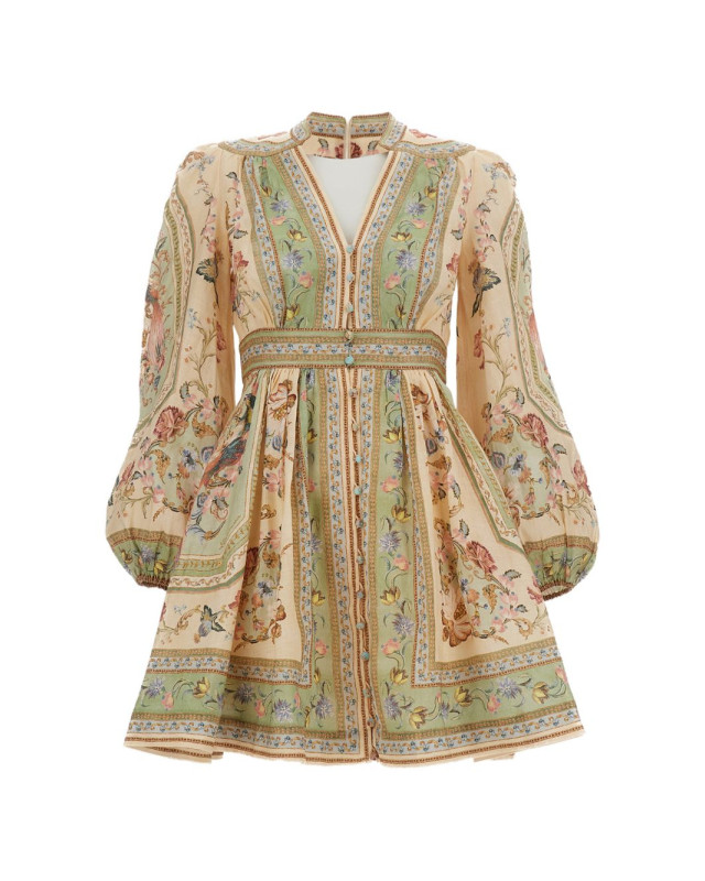 [Zimmermann] Long sleeve dress FW26 0932DSS264SATF