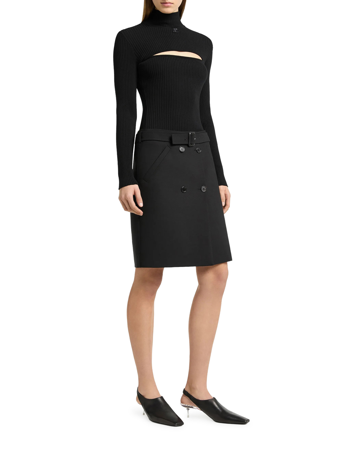 [Courreges] T-shirts Long Sleeve FW26 326MPU289FI00019999 BLACK
