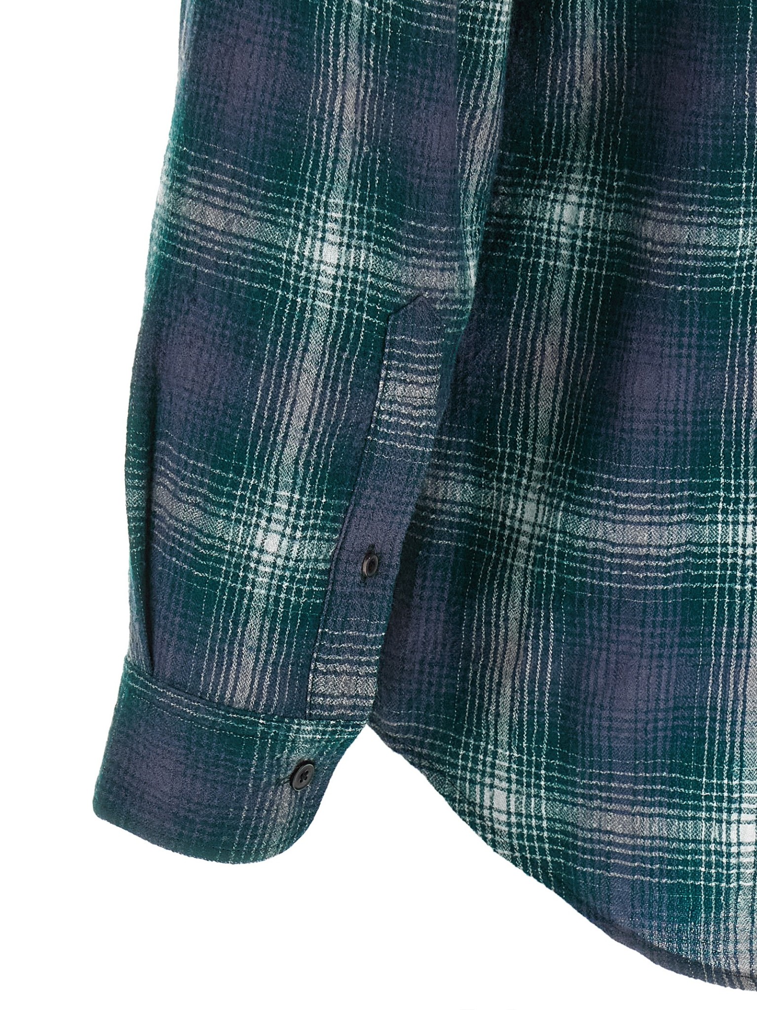 [AURALEE] Shirts Long Sleeve FW25 A25AS01WNFORESTGREENNAVY