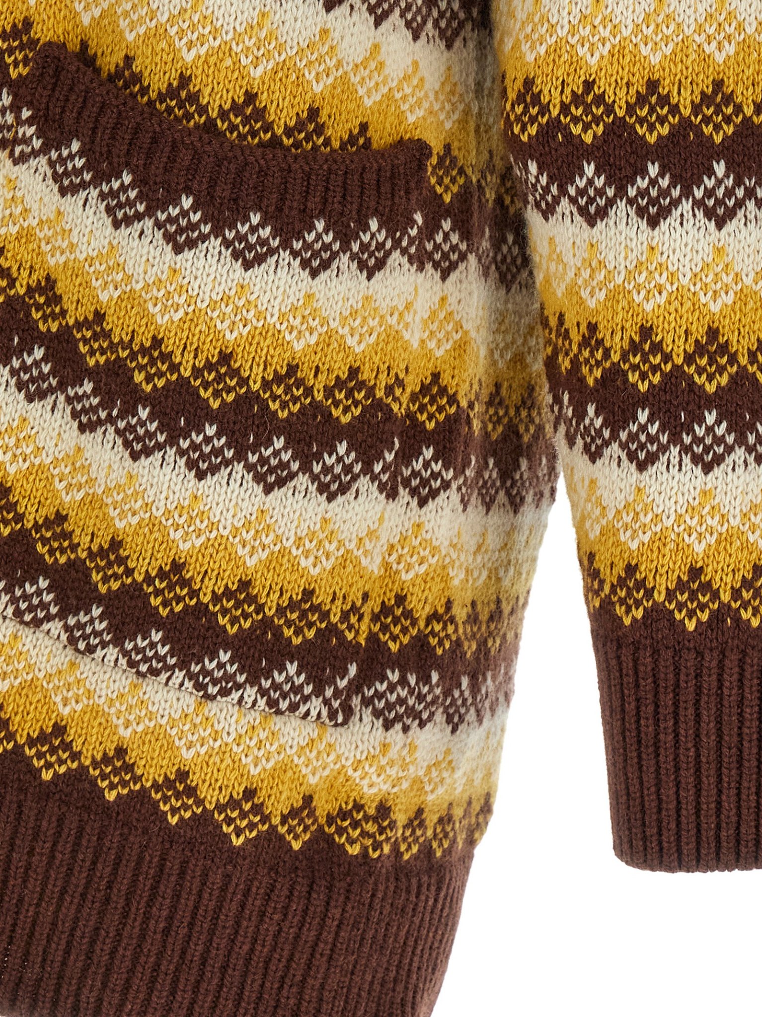 [AURALEE] Knitwear FW25 A25AC03ECBURGUNDYYELLOW