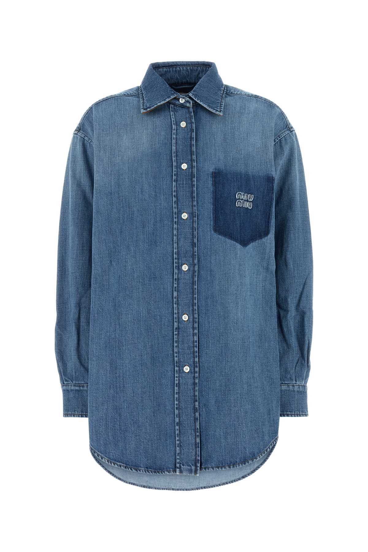 [Miu Miu] Shirts Long Sleeve FW25 GWC125SOOO17GG F0076