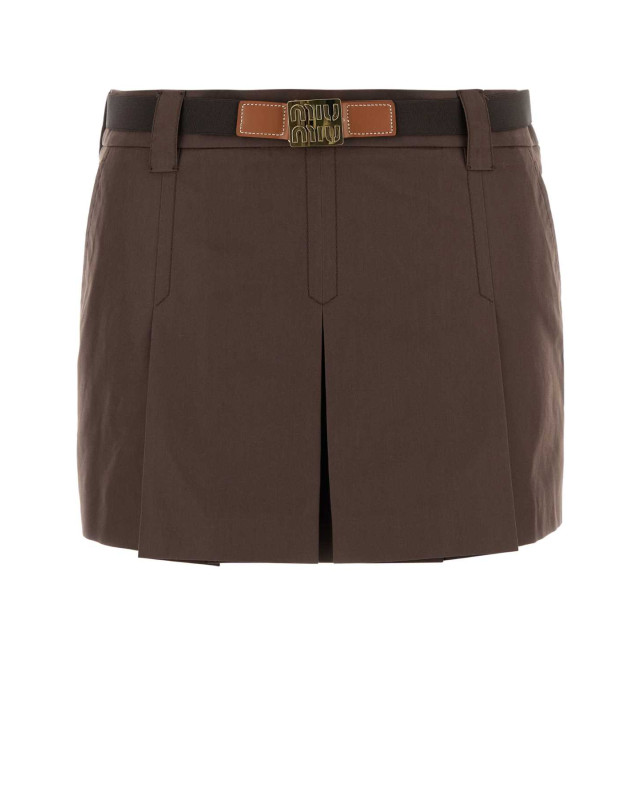 [Miu Miu] Mini skirt FW25 MG2485SOOO12NS F0324