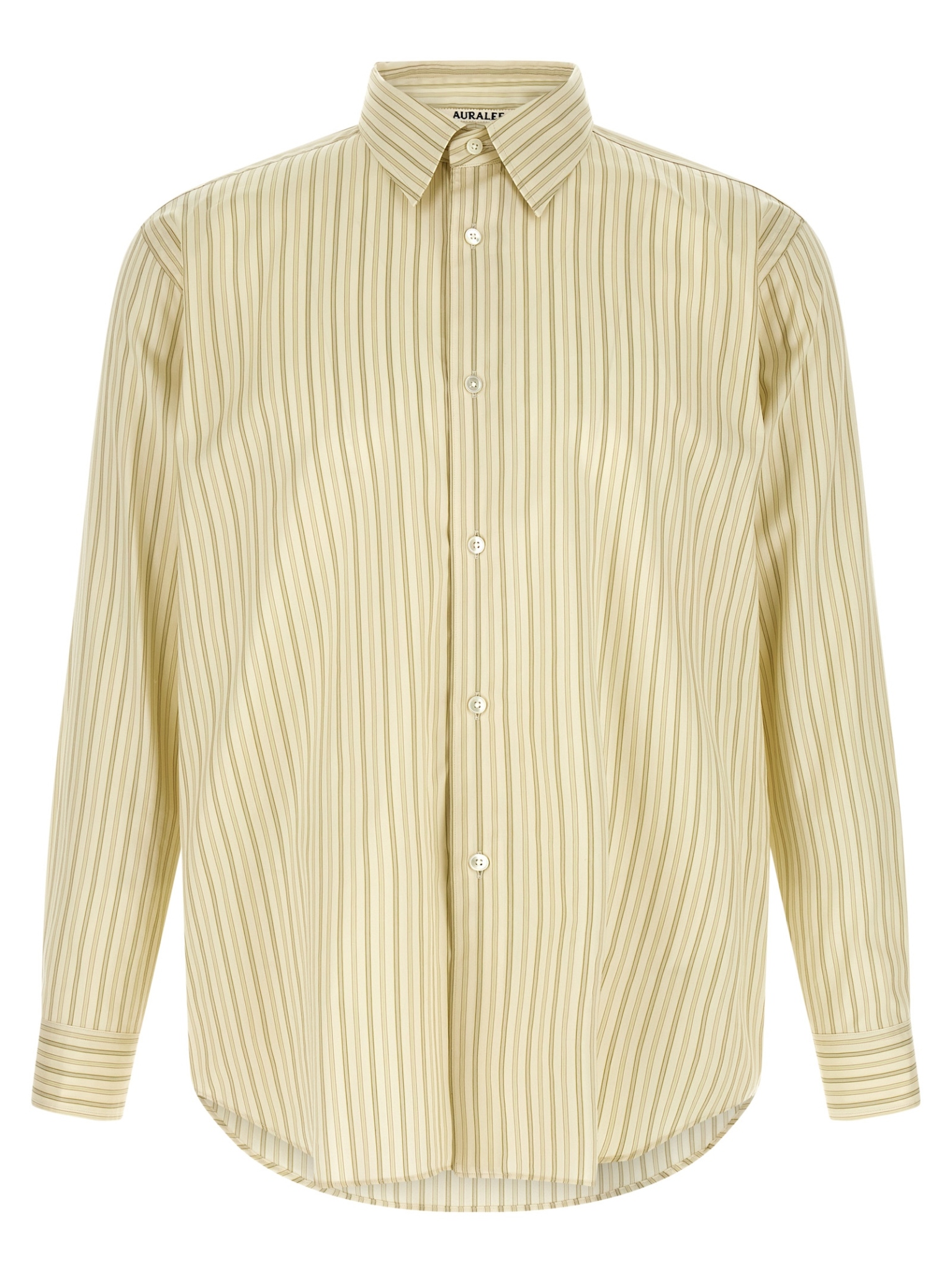 [AURALEE] Shirts Long Sleeve SS26 A26SS01CSIVORYSTRIPE