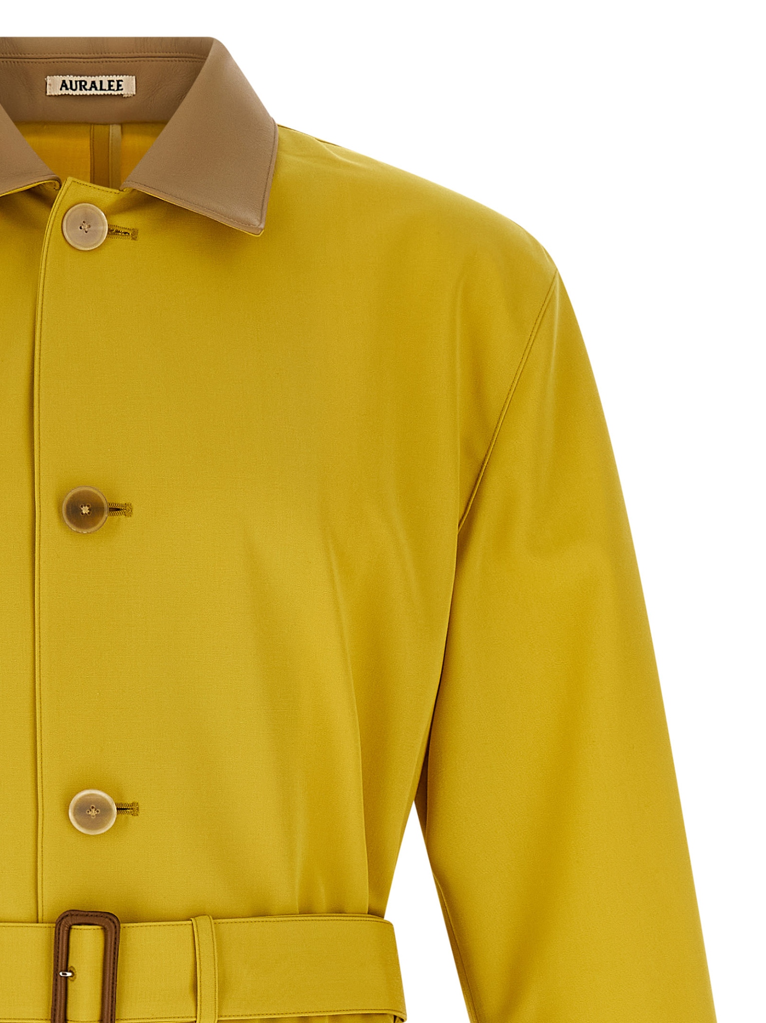 [AURALEE] Coat SS26 A26SC01WCMUSTARDYELLOW