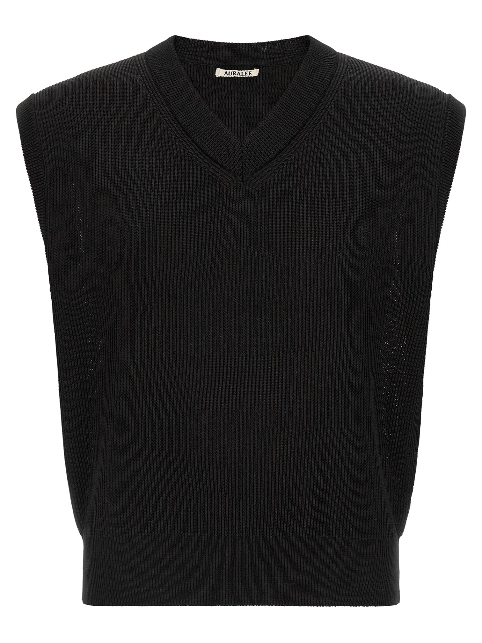 [AURALEE] Vest SS26 A26SV02SYBLACK