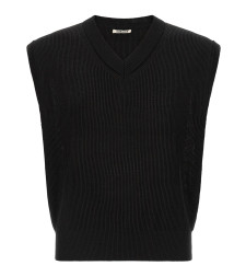 [AURALEE] Vest SS26 A26SV02SYBLACK