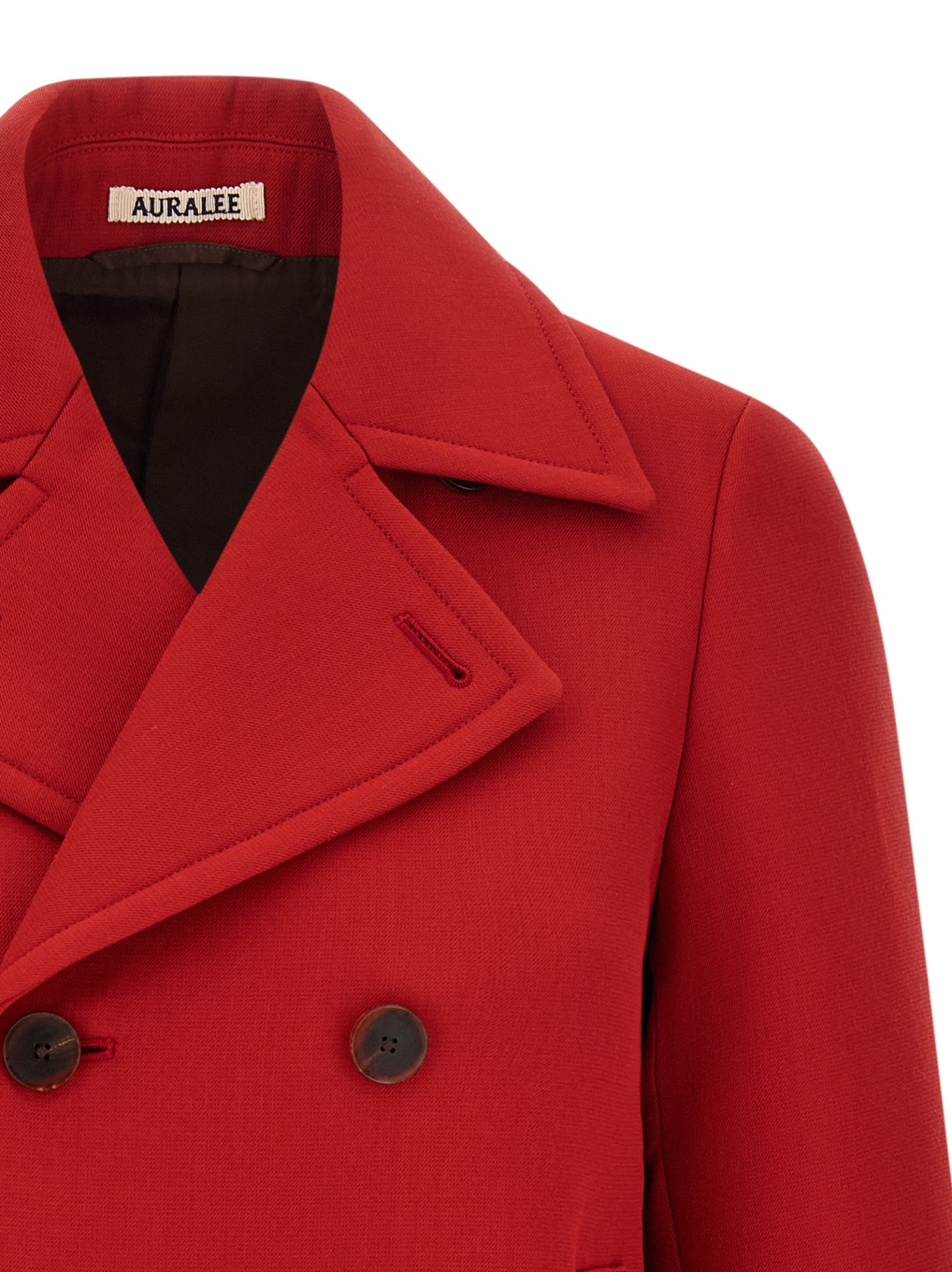 [AURALEE] Coat FW25 A25AC03WDDUSTYRED