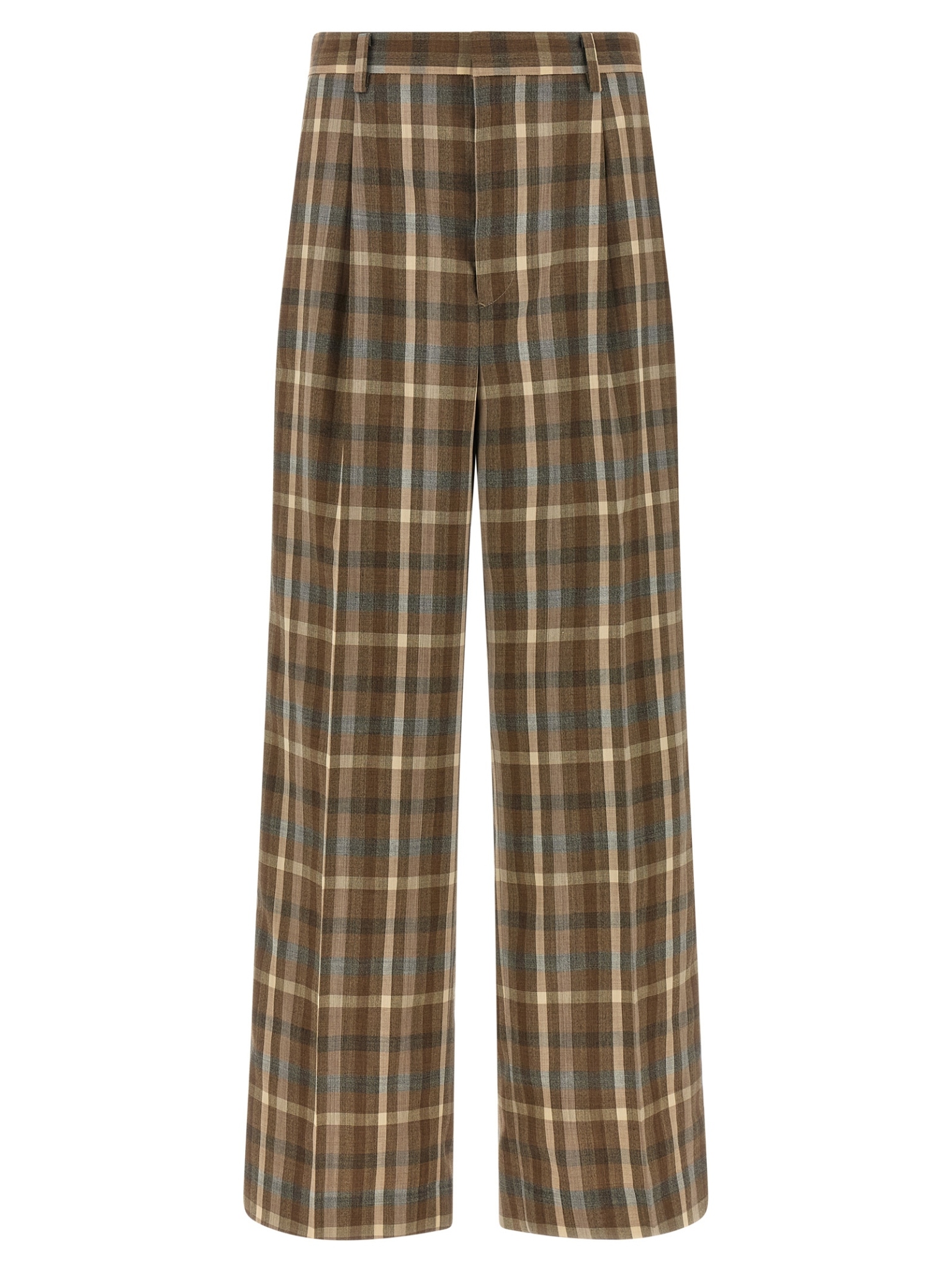 [AURALEE] Trousers SS26 A26SP05TCTOPBROWNCHECK