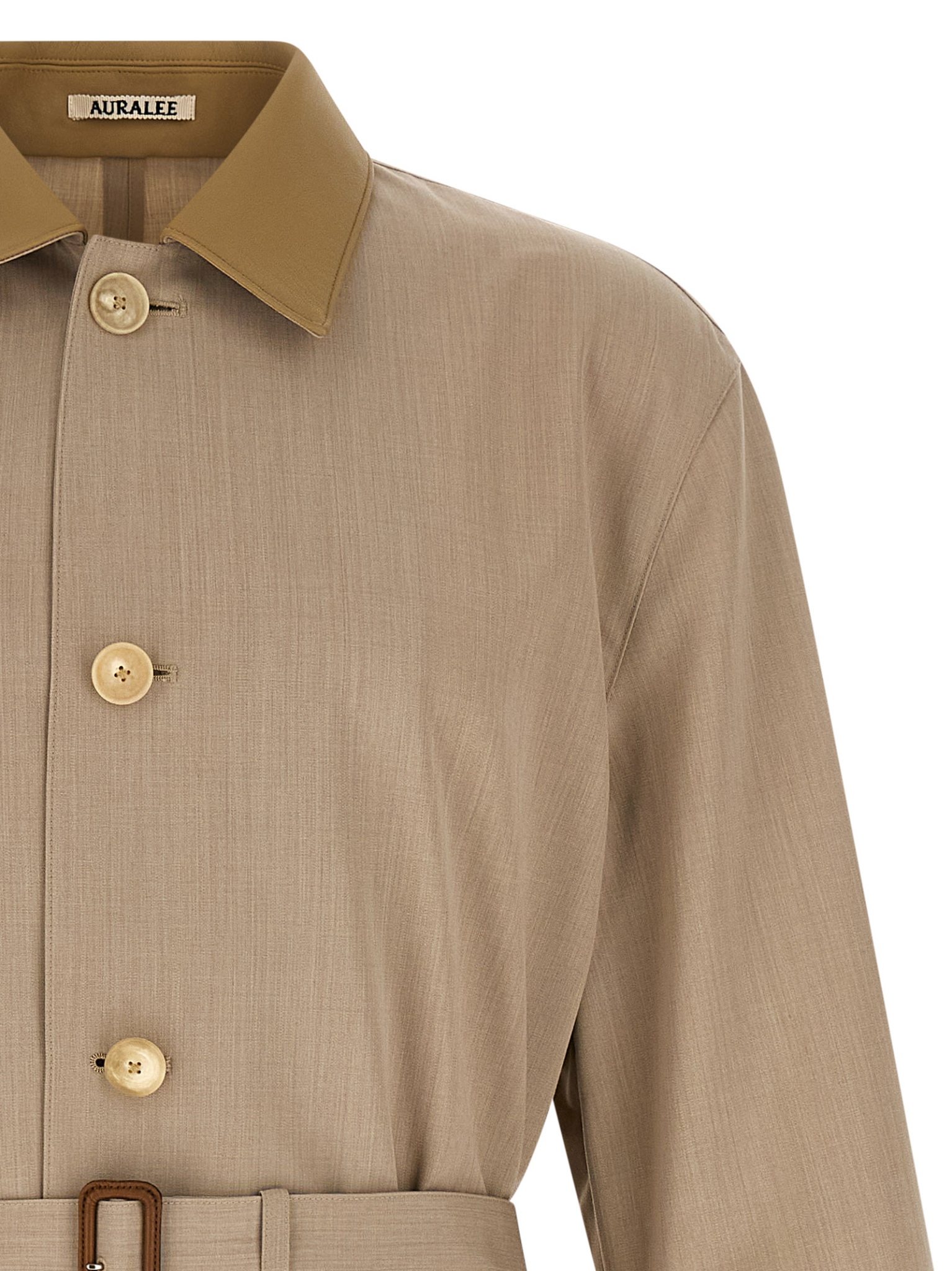 [AURALEE] Coat SS26 A26SC01WCTOPGRAYBEIGE