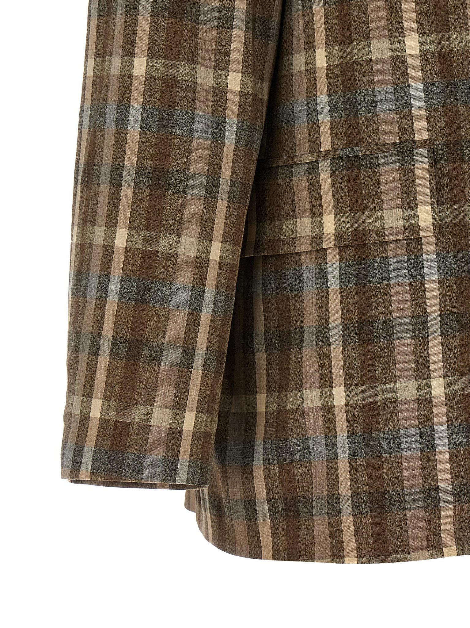 [AURALEE] Blazer SS26 A26SJ04TCTOPBROWNCHECK