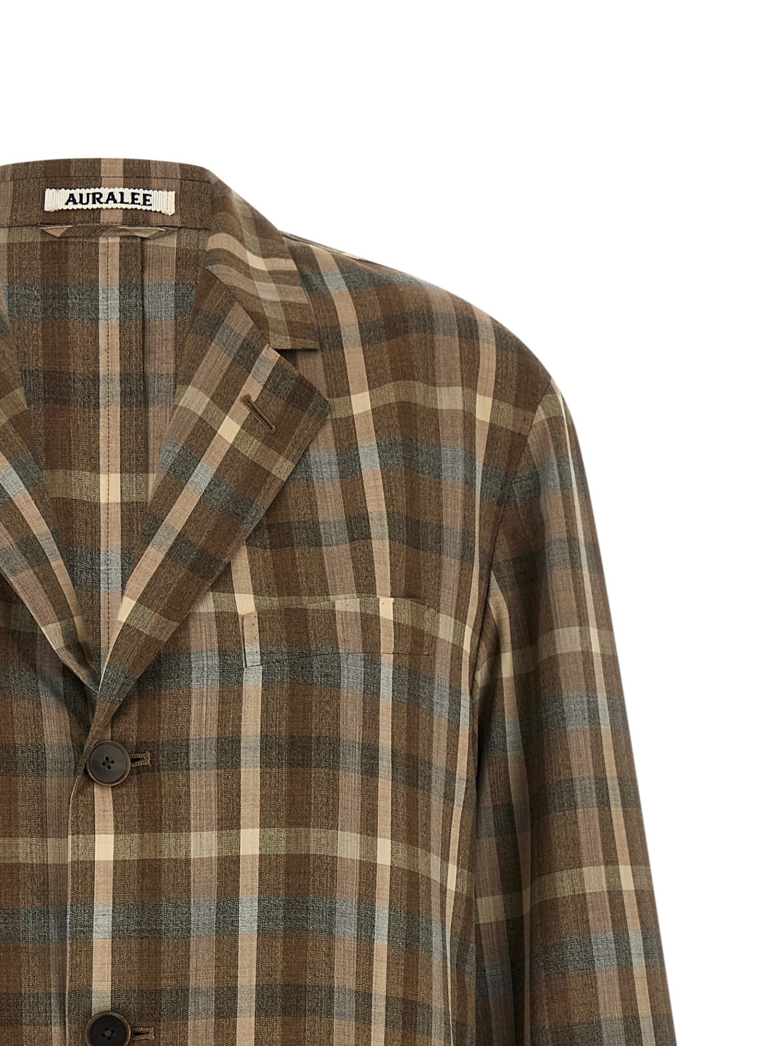 [AURALEE] Blazer SS26 A26SJ04TCTOPBROWNCHECK