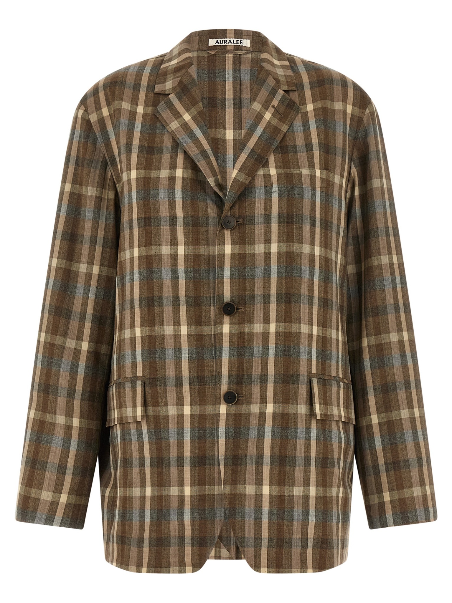 [AURALEE] Blazer SS26 A26SJ04TCTOPBROWNCHECK
