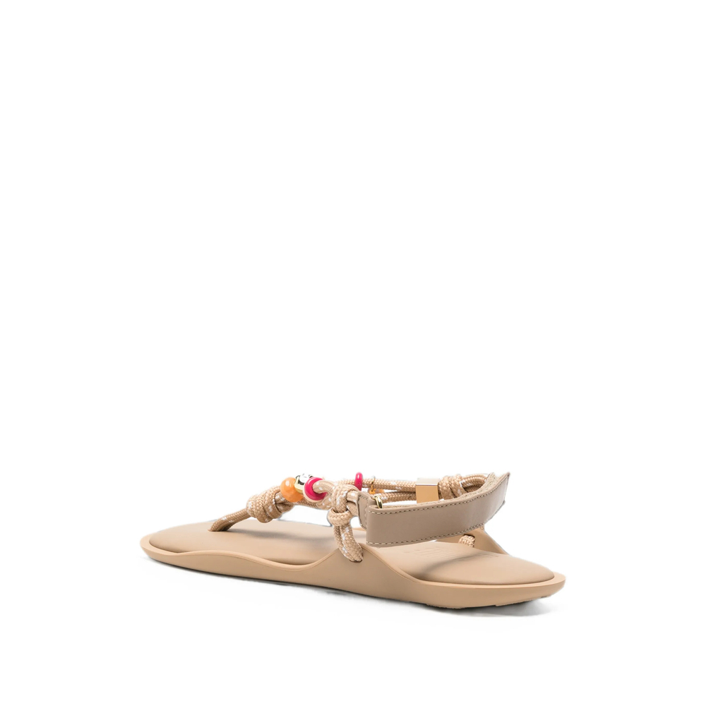 [Flowze] Sandals FW26 FLO WITH BEADS ARGIL