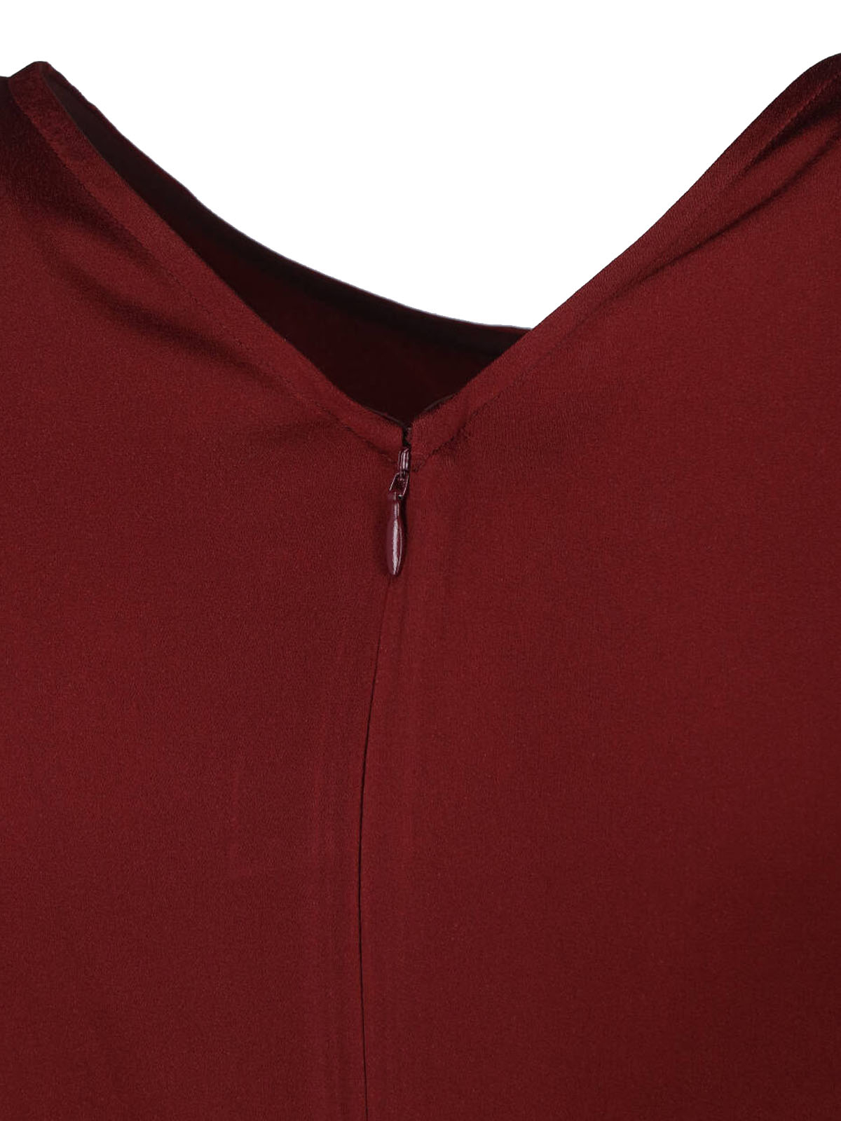 [VICTORIA BECKHAM] Short sleeve dress FW26 1226WDR007292DBURGUNDY