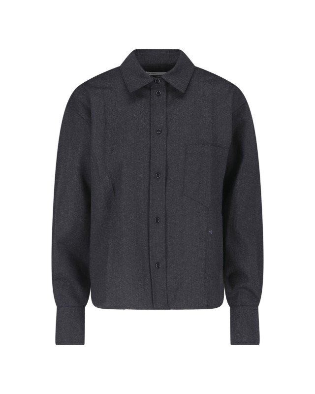 [VICTORIA BECKHAM] Shirts Long Sleeve FW26 1326WSH007474FDARK GREY MELANGE