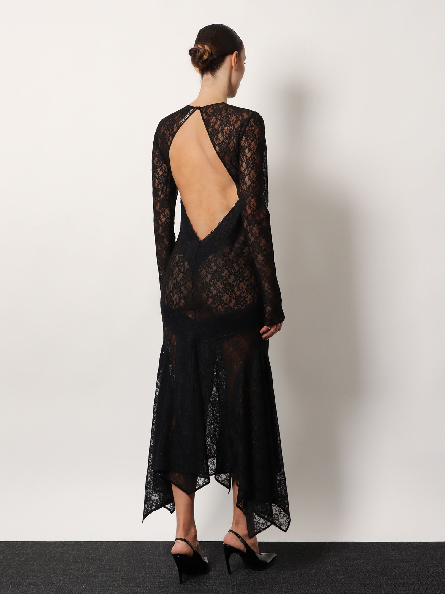 [The Attico] Long sleeve dress SS26 260WCW00258PPE001AA100