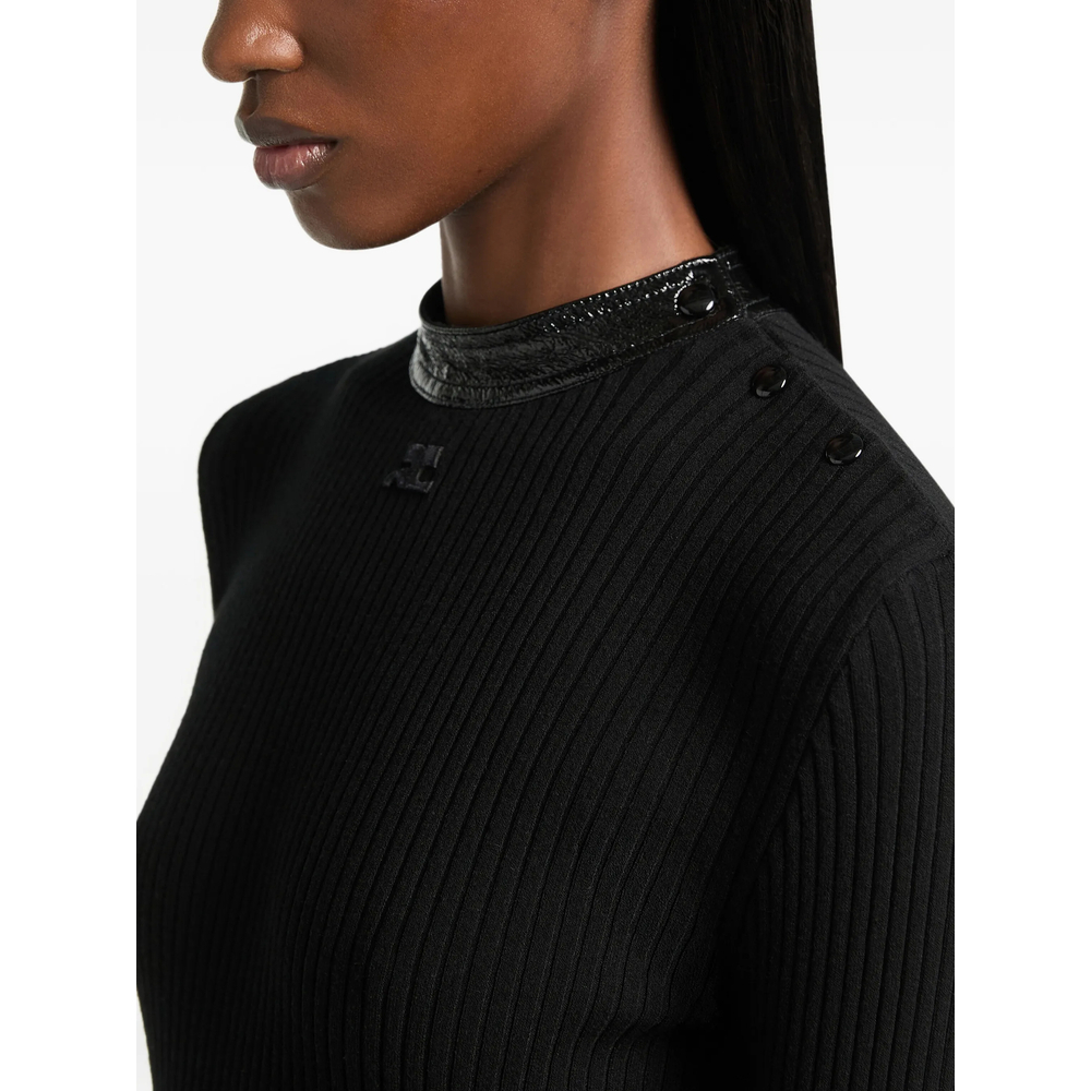 [Courreges] T-shirts Long Sleeve FW26 326MPU285FI 0001 9999