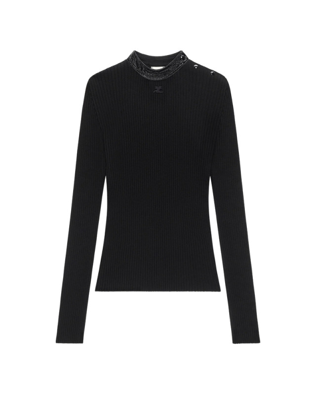 [Courreges] T-shirts Long Sleeve FW26 326MPU285FI 0001 9999