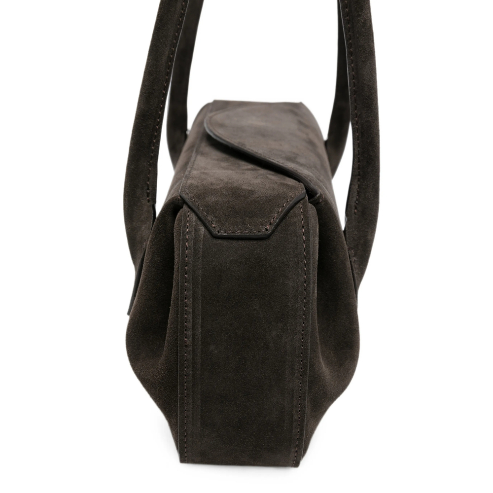 [YUZEFI] Shoulder bag FW26 OYSTER SHOULDE SUEDE GANAC