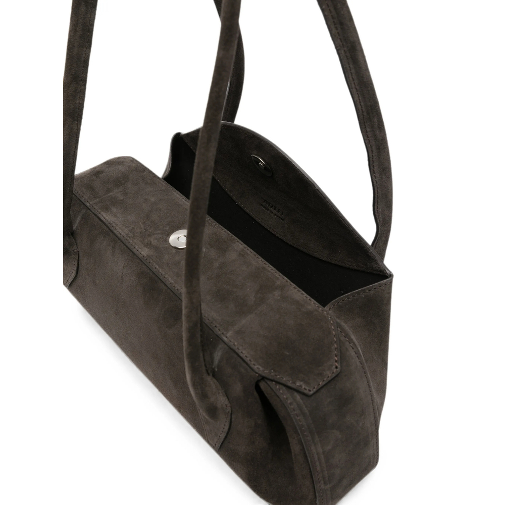 [YUZEFI] Shoulder bag FW26 OYSTER SHOULDE SUEDE GANAC