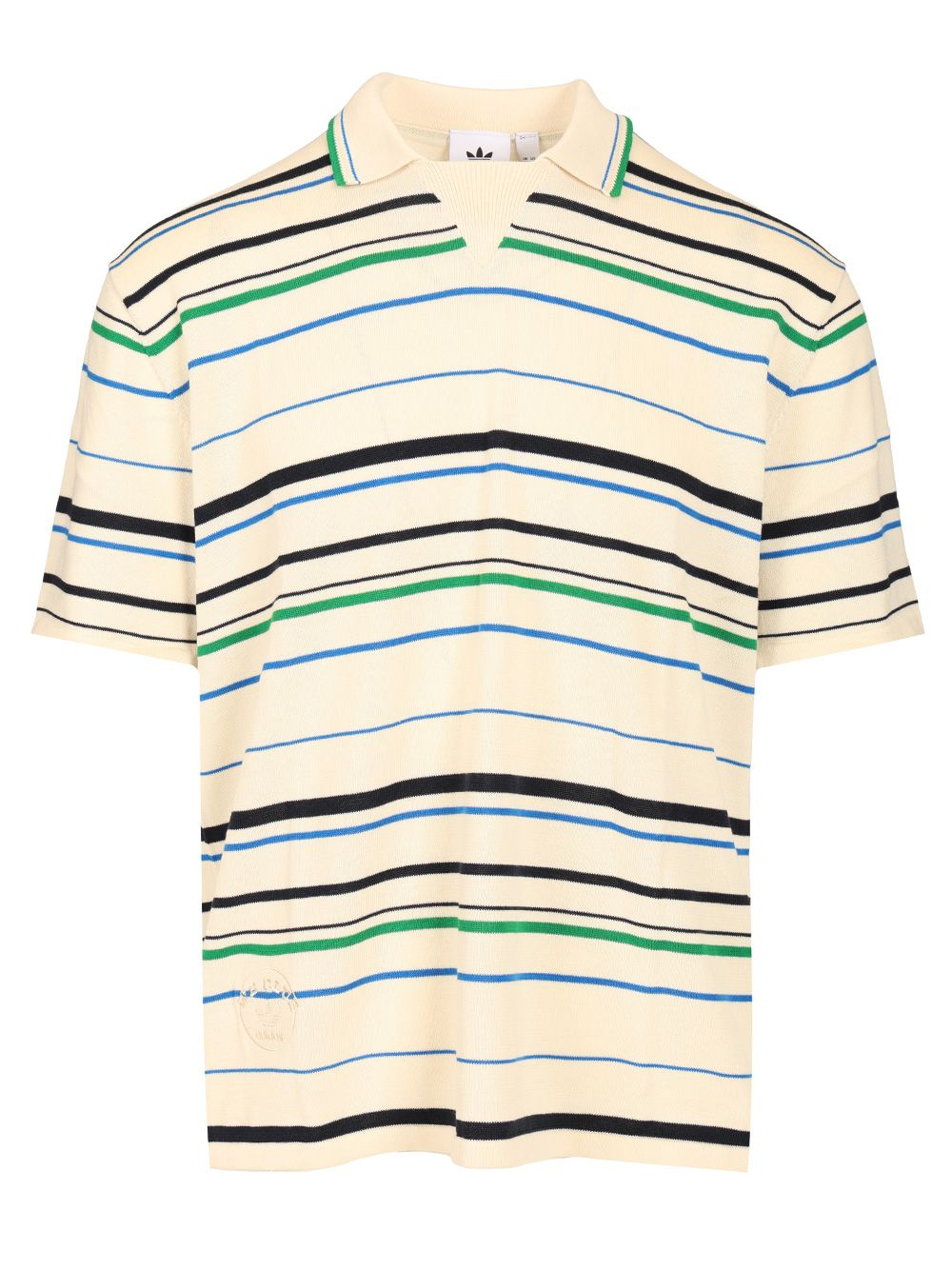 [Adidas X Wales Bonner] T-shirts Short Sleeve FW25 JM8203WONWHI/GREEN/BLUBIR