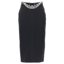 [David Koma] Midi skirt SS23 SS23DK50SBLACKSILVER