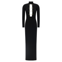 [ELISABETTA FRANCHI] Long sleeve dress FW25 AM29S57E2110