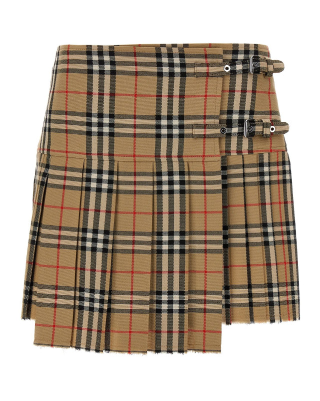 [Burberry] Mini skirt SS25 8025832ARCHIVEBEIGEIPCHK
