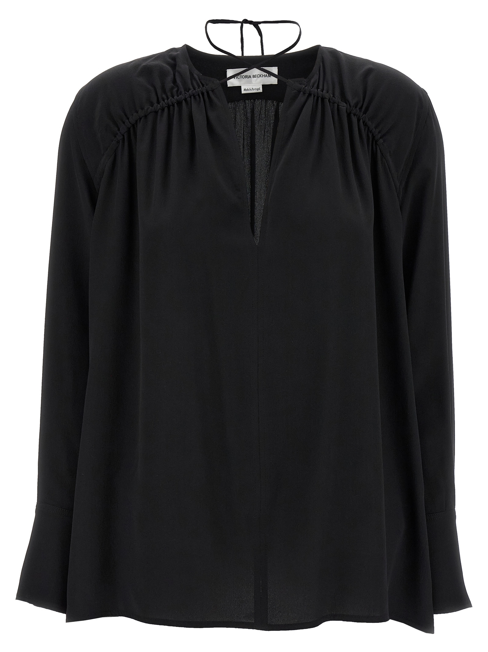 [VICTORIA BECKHAM] Shirts Long Sleeve SS25 1125WSH006014ABLACK