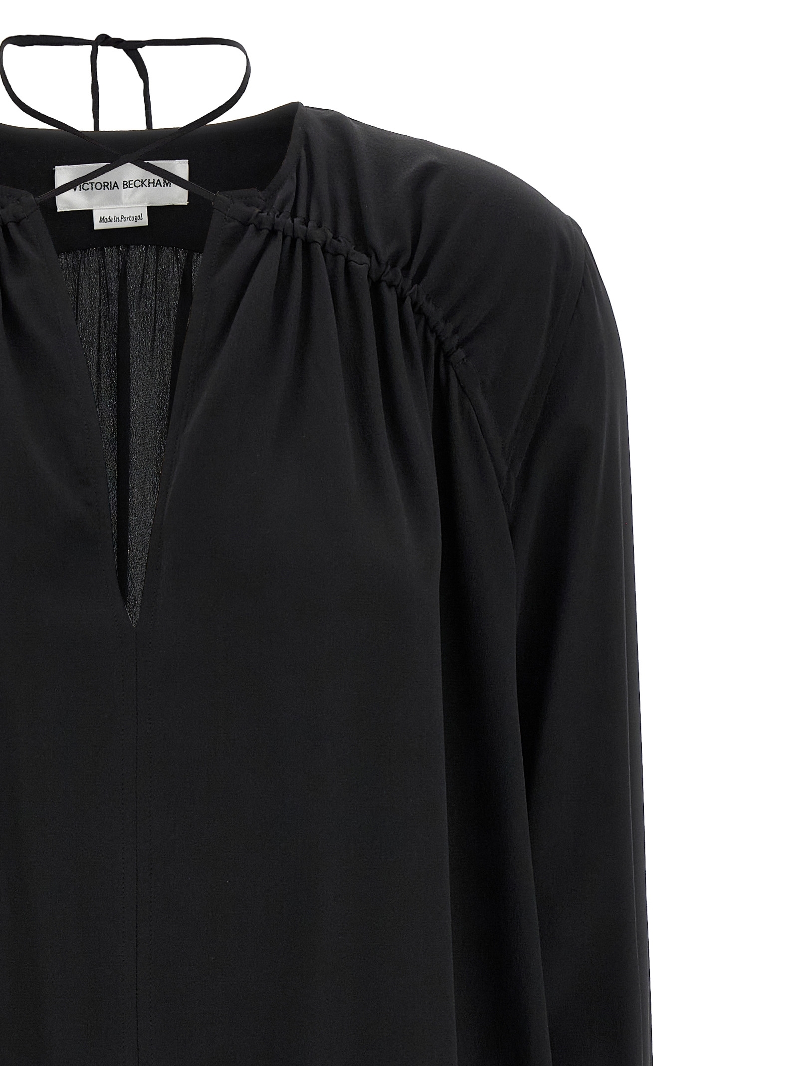 [VICTORIA BECKHAM] Shirts Long Sleeve SS25 1125WSH006014ABLACK