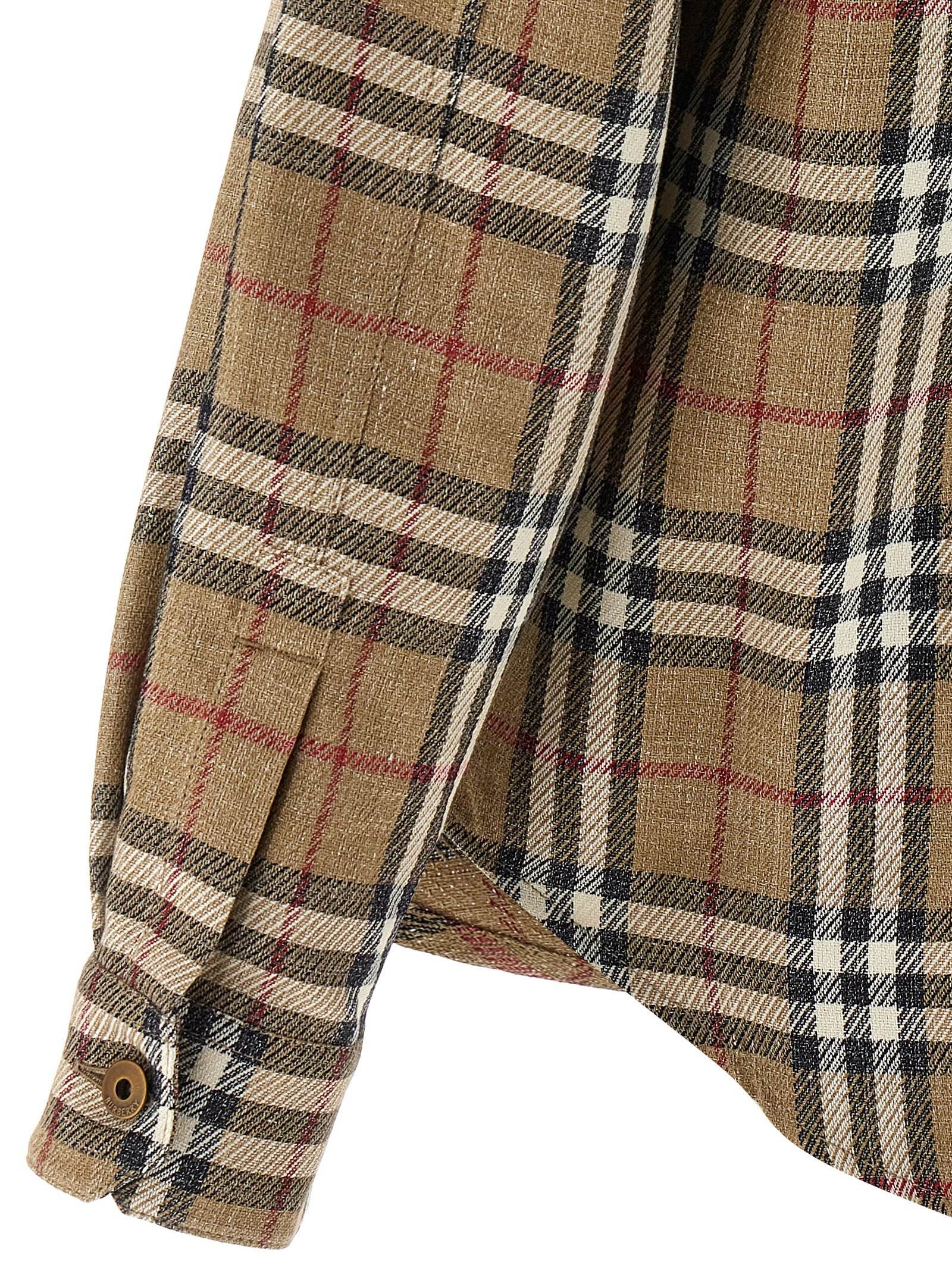 [Burberry] Shirts Long Sleeve SS25 8108014NUTIPCHECK