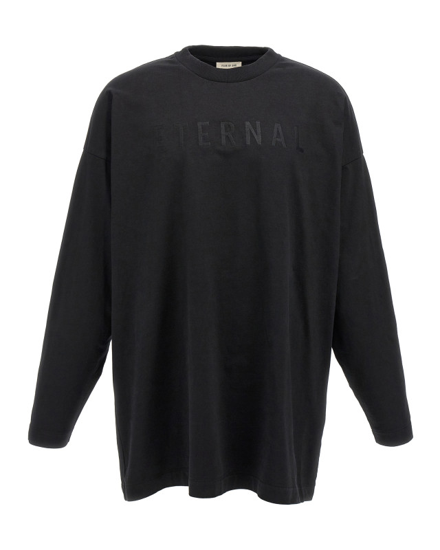 [Fear of God] T-shirts Long Sleeve SS25 FGE2505111HWJBLACK