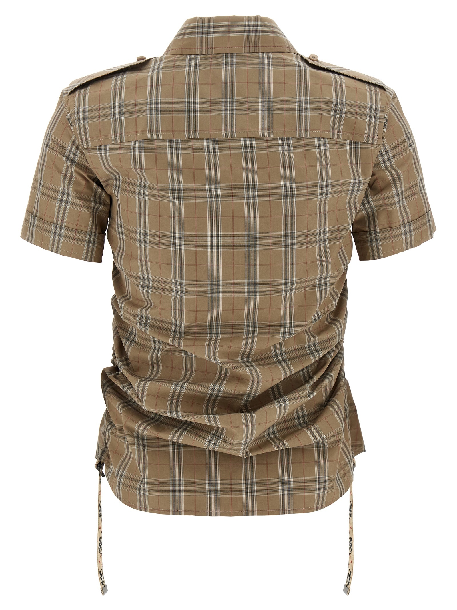 [Burberry] Shirts Short Sleeve SS25 8107968NUTIPCHECK