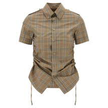 [Burberry] Shirts Short Sleeve SS25 8107968NUTIPCHECK
